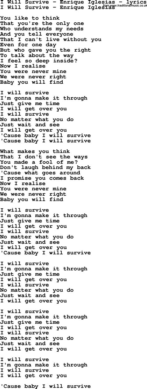 i will survive song lyrics.